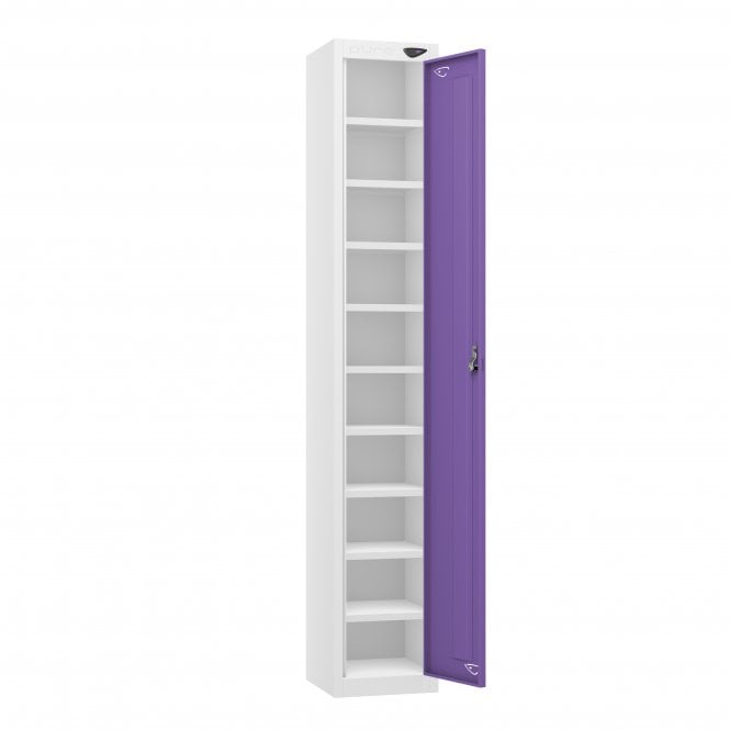 Tablet Locker - 1 Door - 10 Compartment - Non-Charging - Sloped Top - H1950 x W300 x D300mm