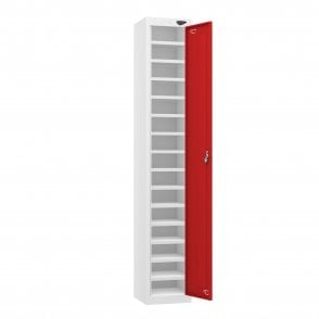 Tablet Locker - 1 Door - 15 Compartment - Non-Charging - Flat Top - H1800 x W300 x D300mm