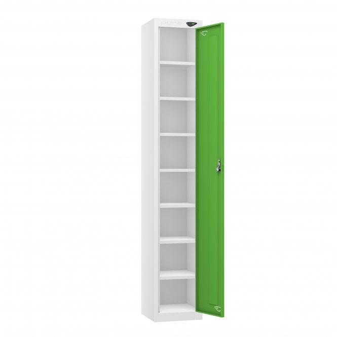 Tablet Locker - 1 Door - 8 Compartment - Non-Charging - Flat Top - H1800 x W300 x D300mm