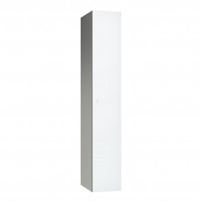 1 Door Leisure Locker with flat top - Aluminium Locker - H.1800mm W.400mm D.450mm
