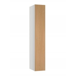 1 Door MFC Timber Locker with flat top - Steel Locker - H.1800mm W.300mm D.318mm