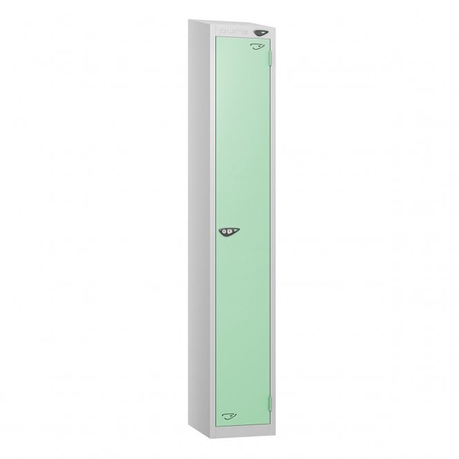 1 Tier - Sloped Top - Steel Locker - H1950 x W300 x D300mm