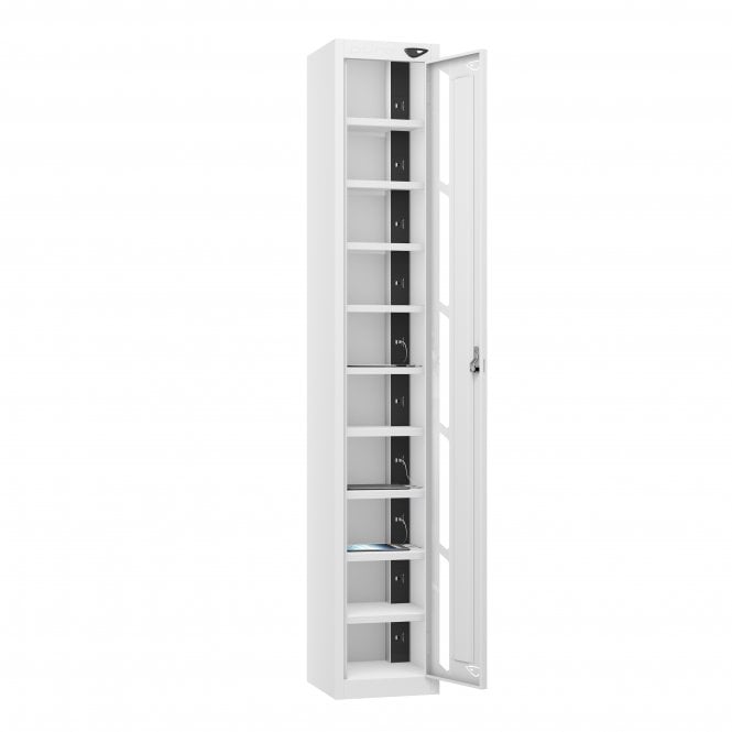1 Vision Door 10 Compartment Tablet Charging Locker