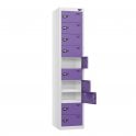 Laptop Locker - 10 Door - Non-Charging - Flat Top - H1800 x W380 x D450mm