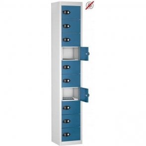 10 Door Tablet Storage Only Locker H1780 x W305 x D305mm