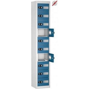 10 Door Tablet Storage Only Locker with Vision Doors