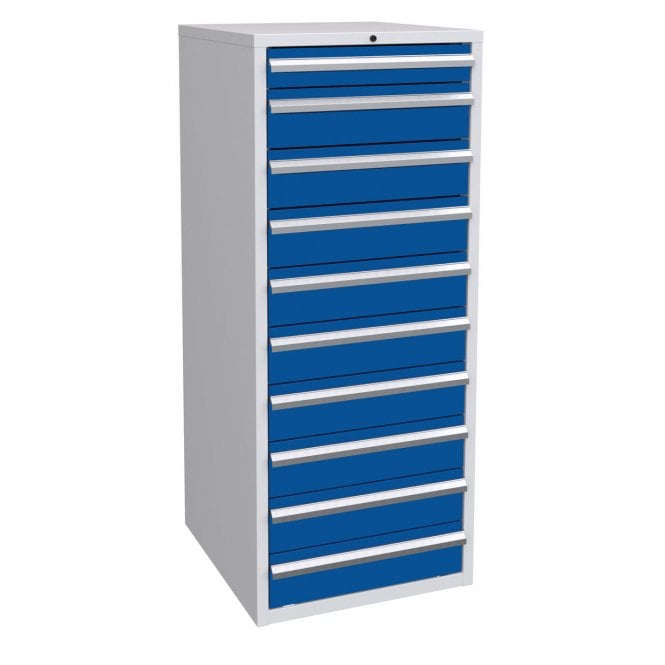 10 Drawer Cabinet - 600mm wide x 1500mm high