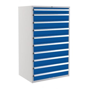 10 Drawer Cabinet - 900mm wide x 1500mm high