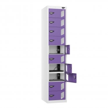 10 Vision Door 10 Compartment Laptop Charging Locker