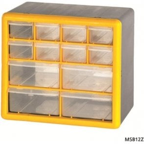 12 Drawer Compartment Box W265 x D160 x H235mm