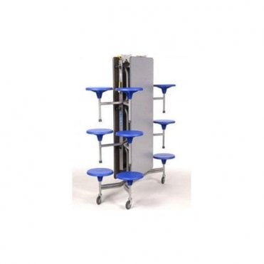 12 Seater Mobile Stool Table