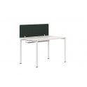 1200 Single Person Single Bench - 1200W x 750D x 740H - White