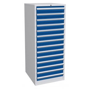 Euroslide 14 Drawer - 14x100mm - H.1500 W.600 D.650