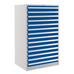 Euroslide 14 Drawer - 14x100mm - H.1500 W.900 D.650