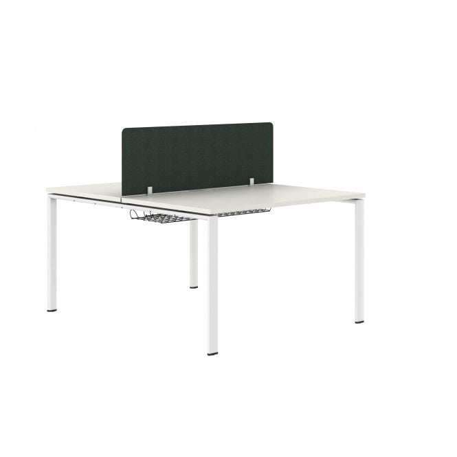 1400 2 Person Double Bench - White