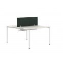 1400 2 Person Double Bench - 1400W x 750D x 740H - White