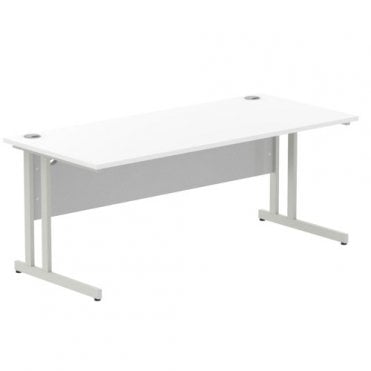 1400 Rectangular Desk - White