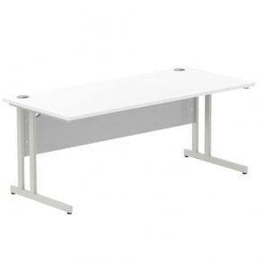 1400 Rectangular Desk - 1400W x 800D x 730H - White