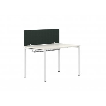 1400 Single Person Single Bench - White