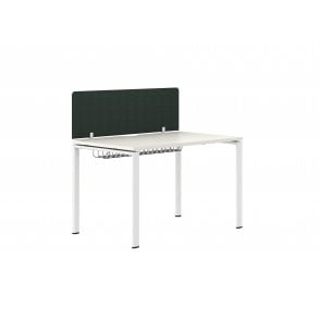 1400 Single Person Single Bench - 1400W x 750D x 740H - White