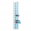 Tablet Locker - 15 Door - 15 Compartment - Charging - 3 Pin Sockets - Flat Top - H1800 x W300 x D300mm