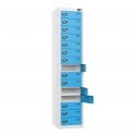 Laptop Locker - 15 Door - Non-Charging - Flat Top - H1800 x W380 x D450mm