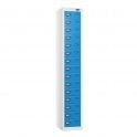 15 Tier - Flat Top - Steel Locker - H1800 x W300 x D300mm