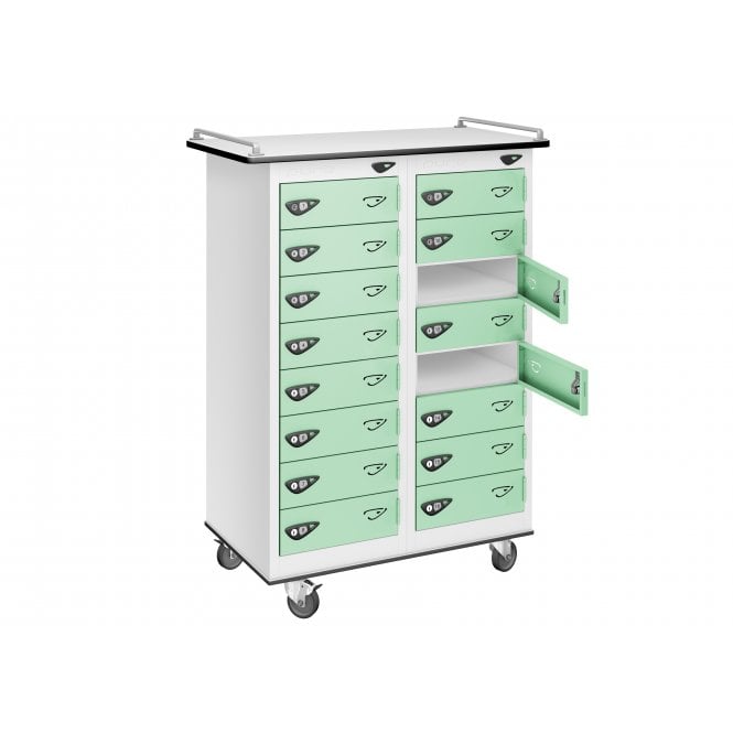 Laptop Trolley - 16 Door - 16 Compartment - Non-Charging - H1050 x W760 x D450mm