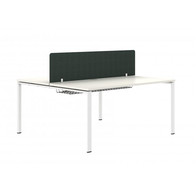 1600 2 Person Double Bench - White