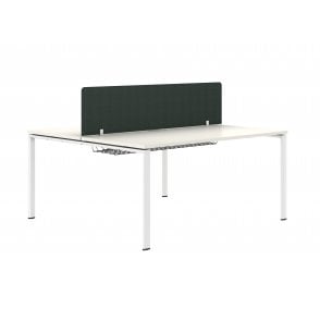 1600 2 Person Double Bench - 1600W x 750D x 740H - White
