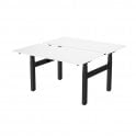1600 Height Adjustable Desk, Dual Motor Back to Back; 1600W x 750D x 630-1250H