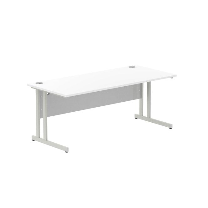 1600 Rectangular Desk - 1600W x 800D x 730H - White