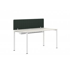 1600 Single Person Single Bench - 1600W x 750D x 740H - White