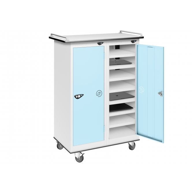 2 Door 16 Compartment Laptop Trolley