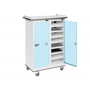 2 Door 16 Compartment Laptop Trolley