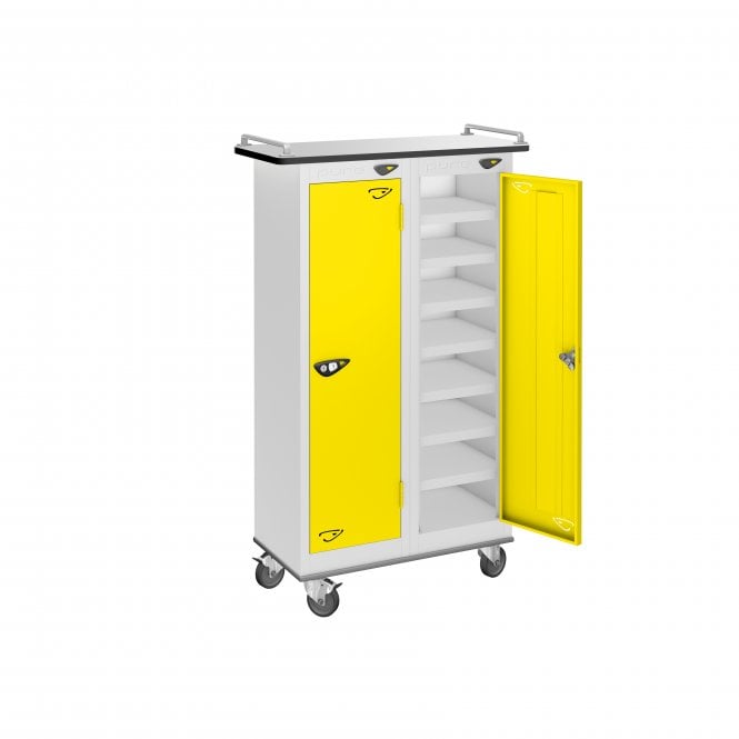 Tablet Trolley - 2 Door - 16 Compartment - Non-Charging - H1050 x W600 x D300mm