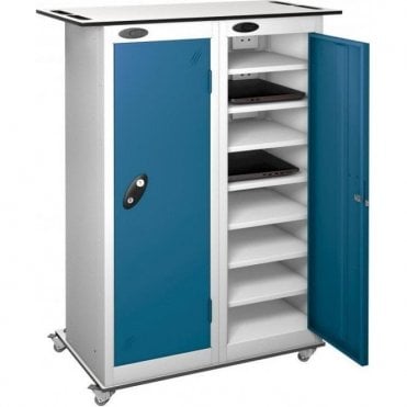 2 Door 16 Shelf Laptop Storage Only Trolley