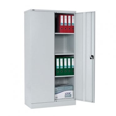 2 Door Cupboard with 3 standard shelves - Grey