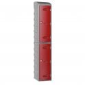 2 Door Extreme Plastic Locker with sloped top - Plastic Locker - H.1950mm W.320mm D.450mm