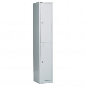 2 Door Locker - 1778H x 305W x 457D - Grey