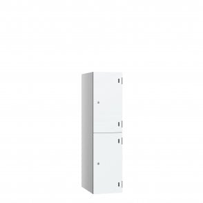 2 Door Low SGL Locker with flat top - Steel Locker - H.1200mm W.300mm D.450mm