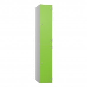 2 Door SGL Laminate Locker with flat top - Steel Locker - H.1800mm W.300mm D.390mm