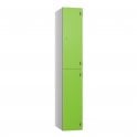 2 Door SGL Laminate Locker with flat top - Steel Locker - H.1800mm W.300mm D.390mm