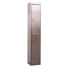 Stainless Steel Locker - 2 Door - H.1800 W.300 D.450
