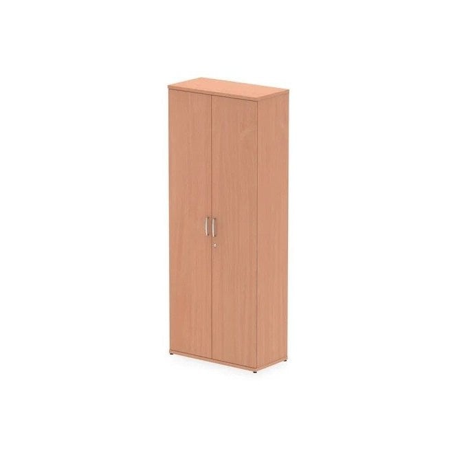 2000 Tall Wooden Cupboard - 5 Adjustable Shelves - 2000H x 400D x 800W - Beech