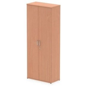 2000 Tall Wooden Cupboard - 5 Adjustable Shelves - 2000H x 400D x 800W - Beech