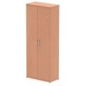 2000 Tall Wooden Cupboard - 5 Adjustable Shelves - 2000H x 400D x 800W - Beech
