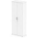 2000 Tall Wooden Cupboard - 5 Adjustable Shelves - 2000H x 400D x 800W - White