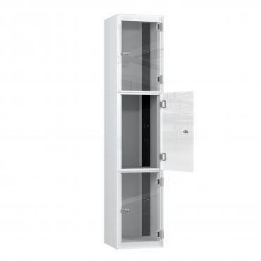 3 Crystal Door Charging Laptop Locker