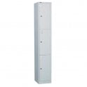 3 Door Locker - 1778H x 305W x 457D - Grey